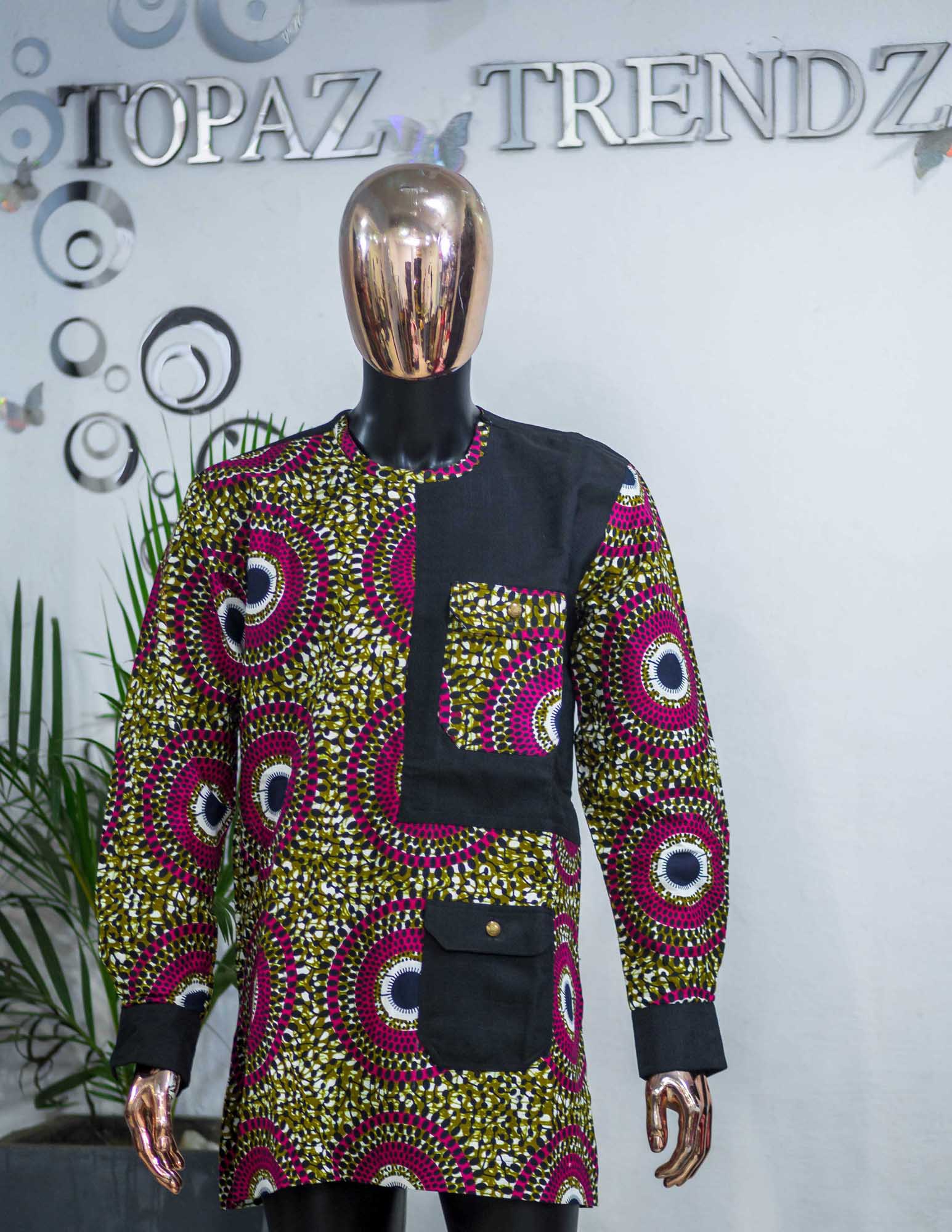 Round neck African print 2 - Image 5