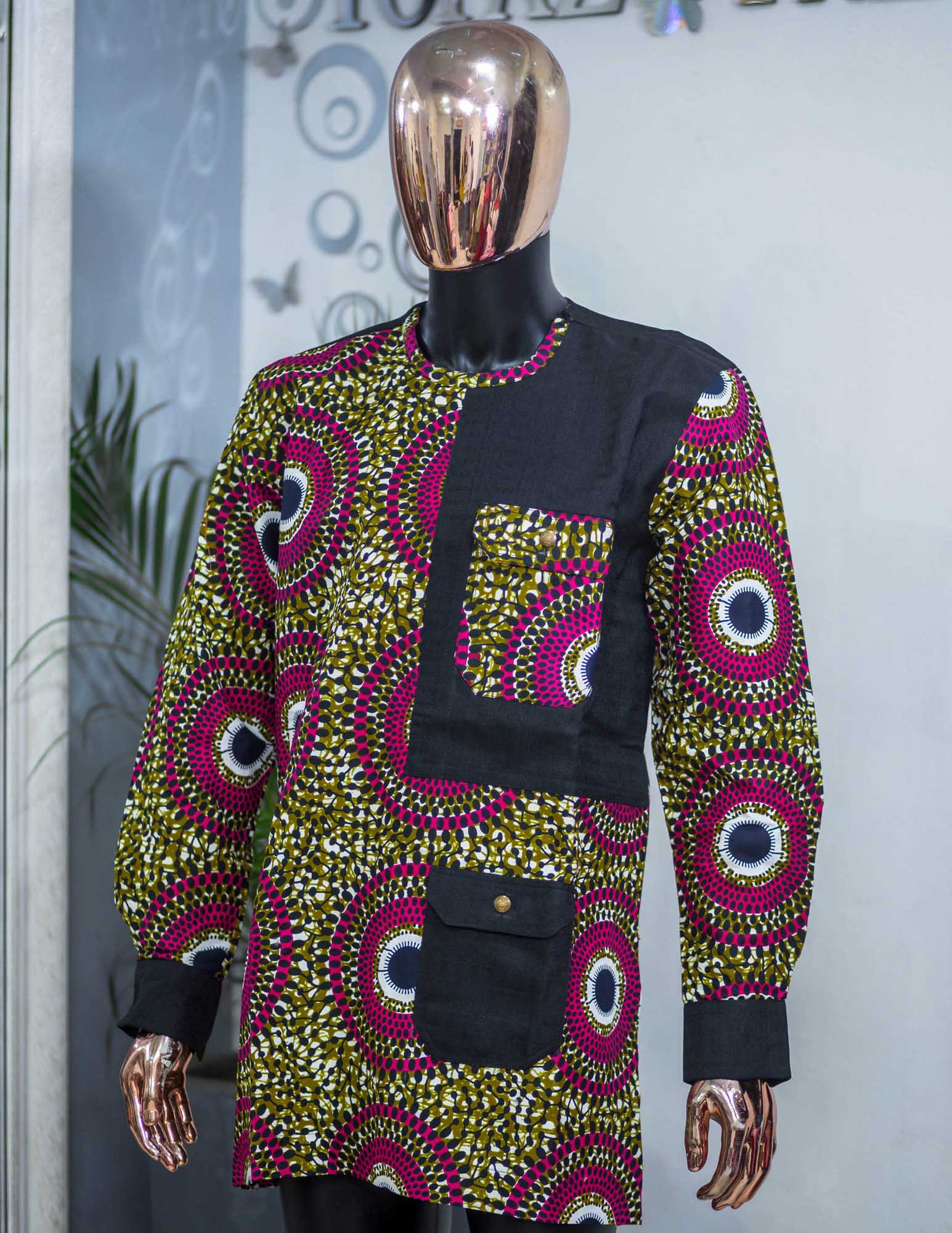 Round neck African print 2 - Image 3