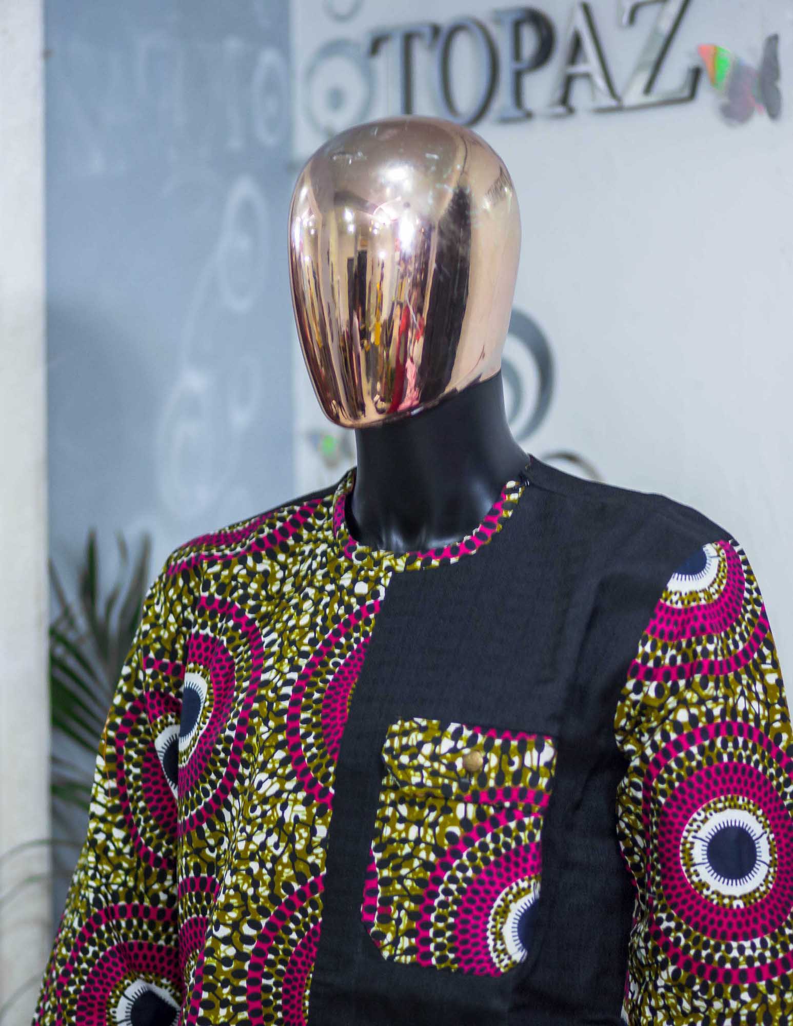 Round neck African print 2 - Image 4
